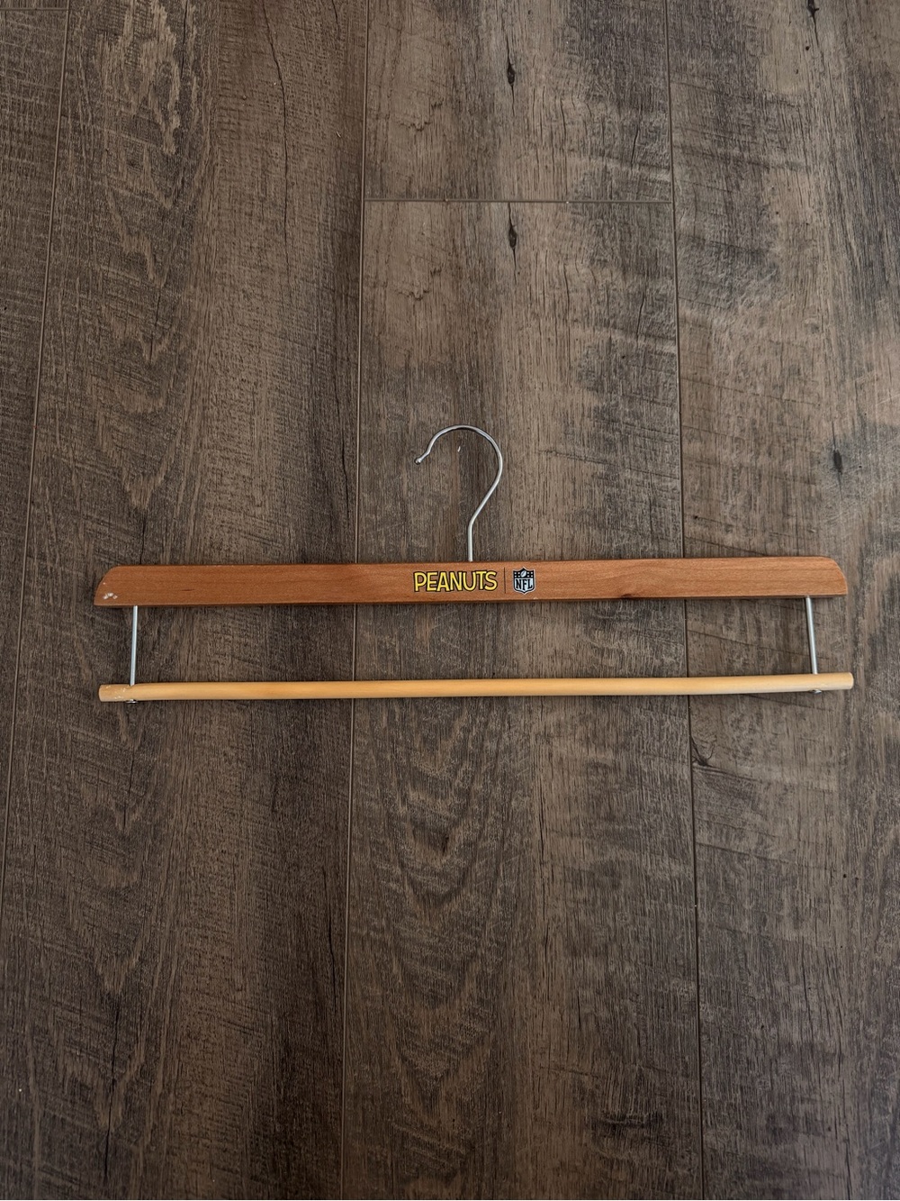 Peanuts NFL wooden hanger